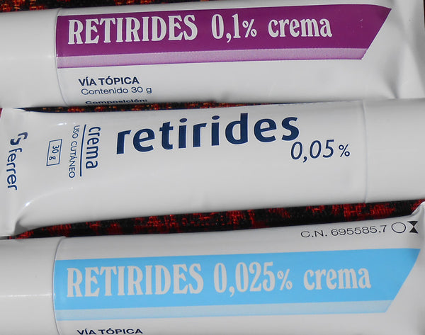 Retirides Tretinoin creams in 3 strengths